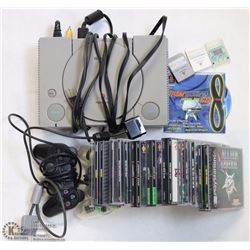 BOX WITH PLAYSTATION WITH 2 CONTROLLERS, 4 MEMORY