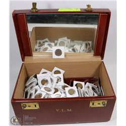 VINTAGE CASE FULL OF COINS