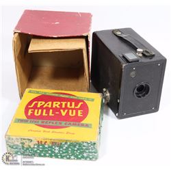 VINTAGE SPARTUS FULL-VUE TWIN LENS REFLEX CAMERA