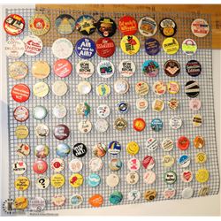100 COLLECTOR BUTTONS
