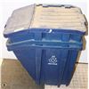 Image 1 : LOT OF 3 RECYCLE BINS W/ LIDS