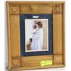 Image 1 : WOOD FRAMED PRINT OF "MOM & BABY" 13" X 16"