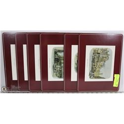 SET OF 6 HOT PLATE MATS 9"X12"