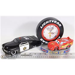 DISNEY DINOCO 400 RUSTEZE CAR CLOCK