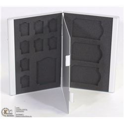 METAL MEMORY CARD CASE FOR SD AND MICRO SD CARDS
