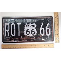 #7 - VINTAGE STYLE ROUTE 66 TIN SIGN