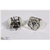 Image 1 : LOT OF TWO BIKER RINGS