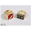 Image 1 : LOT OF TWO MENS FASHION RINGS