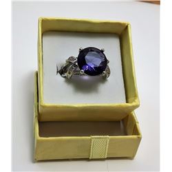 #15 -  AMETHYST & TOPAZ FASHION  RING