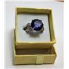 Image 1 : #15 -  AMETHYST & TOPAZ FASHION  RING