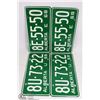 Image 1 : LOT OF 4 ALBERTA 68 LICENSE PLATES