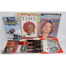 LOT OF VINTAGE MAGAZINES INCL TIME MAGAZINE FROM