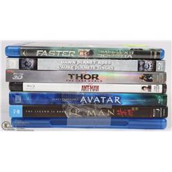 7 PACK BLUE RAY MOVIES