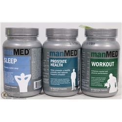 LOT OF 3 MEN MEDS, INCL SLEEP, WORKOUT & PROSTATE