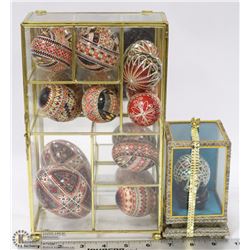 FLAT OF DECORATIVE UKRAINIAN EGGS