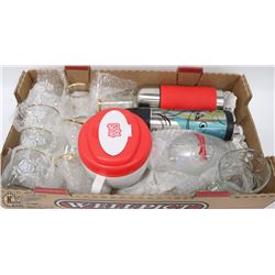 BOX W/TWO 4-PC SETS OF GOLD TRIM