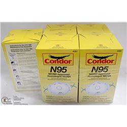 LOT OF 5 CONDOR N95 NIOSH APPROVED PARTICULATE