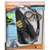 Image 1 : NEW SEADOO ADULT SNORKEL SET - SIZE LARGE 9 -14;