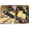 Image 1 : ESTATE FLAT OF VINTAGE PIPES & STRAIGHT RAZOR