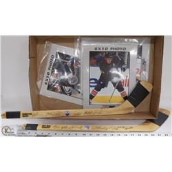 OILERS/NEW YORK RANGERS MINI SIGNED