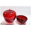 Image 1 : VINTAGE GENUINE VENETIAN GLASS RED
