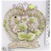 Image 1 : NEW METAL WELCOME SIGN - 13 1/2"W X 12"H