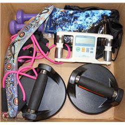 BOX W/BODY FAT ANALYZER, WORKOUT