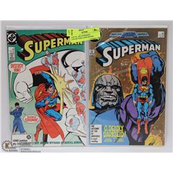 LOT OF TWO SUPERMAN COLLECTORS COMIC BOOKS