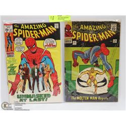 LOT OF TWO 1960'S THE AMAZING SPIDERMAN COLLECTORS