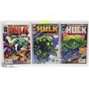 Image 1 : LOT OF 3 THE INCREDIBLE HULK COMIC BOOKS