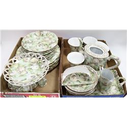 ANTIQUE PORCELAIN DISH SET