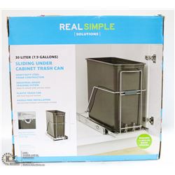 REAL SIMPLE SOLUTIONS 30L PULLOUT GARBAGE CAN