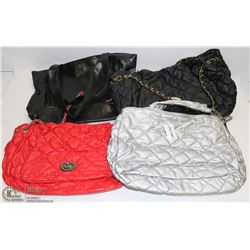 FOUR ASSORTED STYLE PURSES