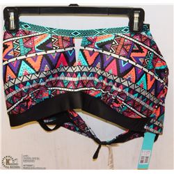 LADIES MOSAIC PRINT SWIMWEAR TOP SIZE 2X