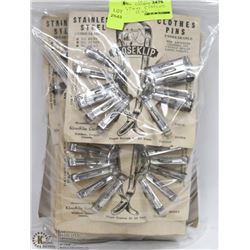 120PC STAINLESS STEEL CLOTHES PINS