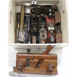 BOX OF VINTAGE & ANTIQUE TOOLS