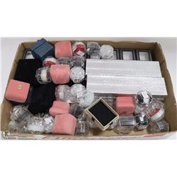 FLAT OF ASST JEWELRY BOXES