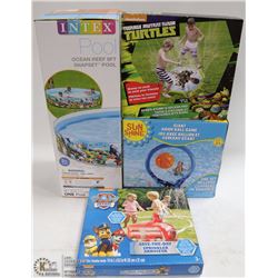 8' SNAP SET POOL W/ 3 POOL ACCESSORIES