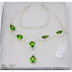 #8- GREEN PERIDOT GEMSTONE NECKLACE