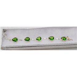 #7- GREEN PERIDOT GEMSTONE BRACELET
