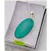 Image 1 : #19-BLUE TURQUOISE PENDANT