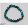 Image 1 : #20-TURQUOISE,INDIAN AGATE,MALACHITE BRACELET