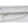Image 1 : #17-NATURAL WHITE JADE LOOSE BEAD NECKLACE 15"