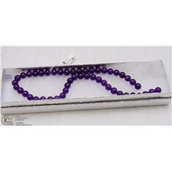 #14-RUSSIAN AMETHYST LOOSE BEAD NECKLACE 15"