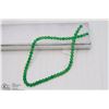 Image 1 : #16-GREEN ADVENTURINE LOOSE BEAD NECKLACE 15"