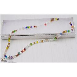 #11-SWAROVSKI CRYSTAL LOOSE BEAD NECKLACE 15"