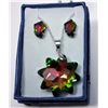 Image 1 : #11 - MYSTIC TOPAZ CRYSTAL PENDANT & EARRINGS