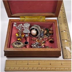 #13 - BURLED MAPLE  LOOK SQUARE BOX