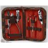 Image 1 : 10 PIECE MANICURE SET NEW IN CARRY CASE