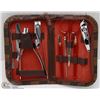 Image 1 : 10 PIECE MANICURE SET NEW IN CARRY CASE
